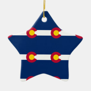 Colorado Vlag Pattern Keramisch Ornament
