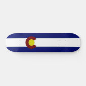 Colorado vlag persoonlijk skateboard (Horizontaal)