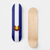 Colorado vlag persoonlijk skateboard (Voorkant)