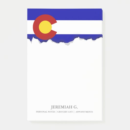 Colorado vlag post-it® notes (Voorkant)