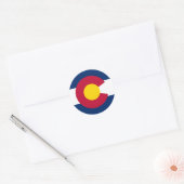 Colorado-vlag Rechthoekige sticker (Envelop)