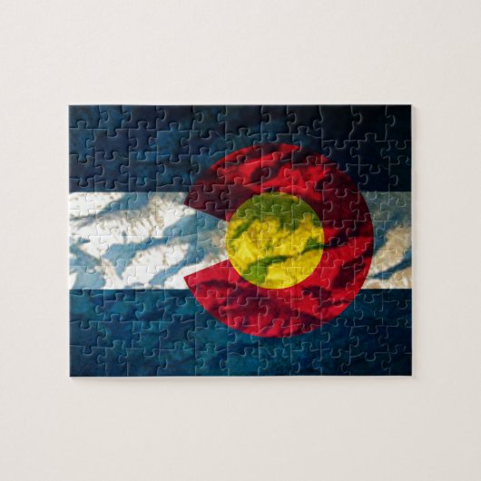 Colorado vlag Rock Mountains Legpuzzel (Horizontaal)