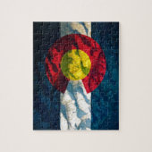Colorado vlag Rock Mountains Legpuzzel (Verticaal)