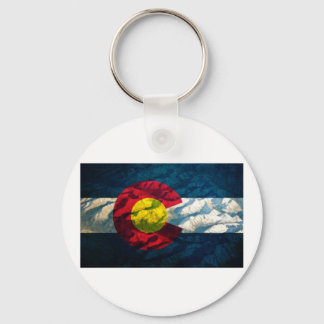 Colorado vlag Rock Mountains Sleutelhanger