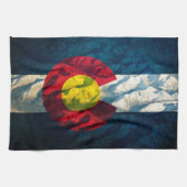 Colorado vlag Rock Mountains Theedoek (Horizontaal)