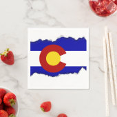 Colorado vlag servetten (Insitu)