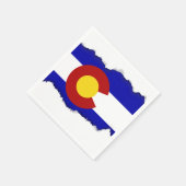 Colorado vlag servetten (Hoek)