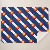 Colorado vlag sherpa deken (Voorkant (horizontaal))