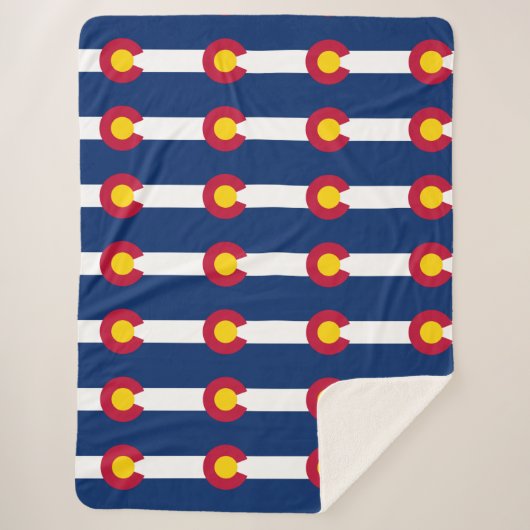 Colorado vlag sherpa deken (Voorkant)
