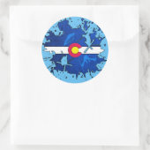 Colorado vlag ski spatten ronde stickers (Tas)