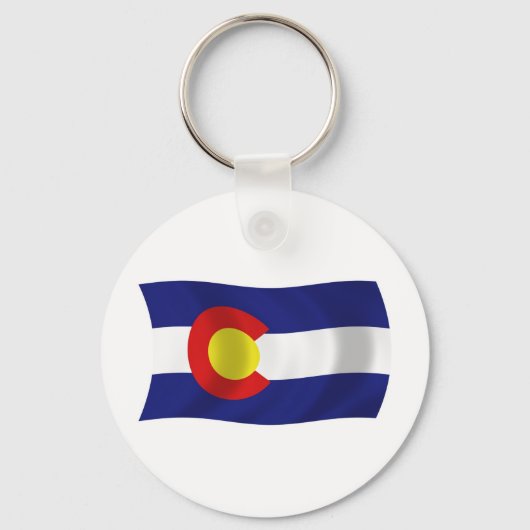 Colorado Vlag Sleutelhanger (Voorkant)