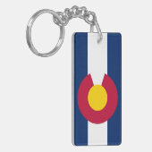 Colorado vlag sleutelhanger (Voorkant Links)