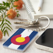 Colorado vlag sleutelhanger (Voorkant Rechts)