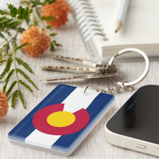 Colorado vlag sleutelhanger (Voorkant Rechts)