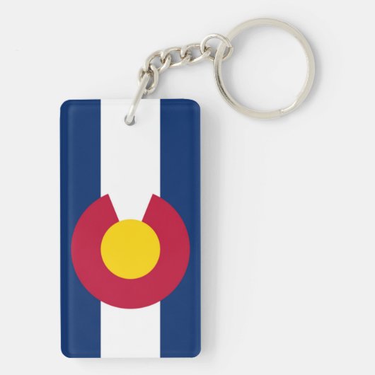 Colorado vlag sleutelhanger (achterkant)