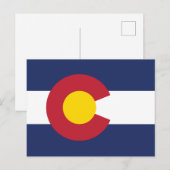 Colorado Vlag Souvenir Centennial State Briefkaart (Voorkant / Achterkant)