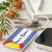  Colorado vlag souvenir sleutelhanger (Voorkant Rechts)