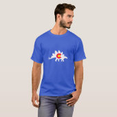 Colorado Vlag staat Dinosaur (Stegosaurus) T-shirt (Voorkant volledig)