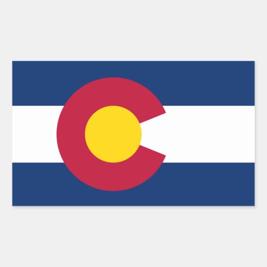 Colorado* Vlag Sticker (Voorkant)