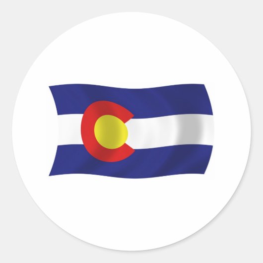 Colorado Vlag Sticker (Voorkant)