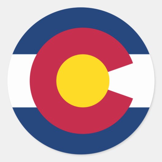 Colorado Vlag Stickers (Voorkant)