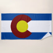 Colorado vlag strandlaken (Voorkant)