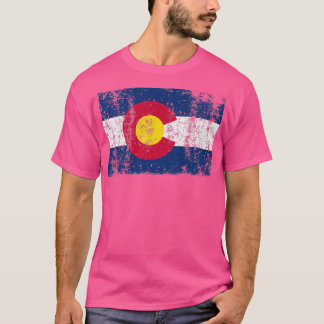 Colorado vlag T Gift for Men Vinta T-shirt