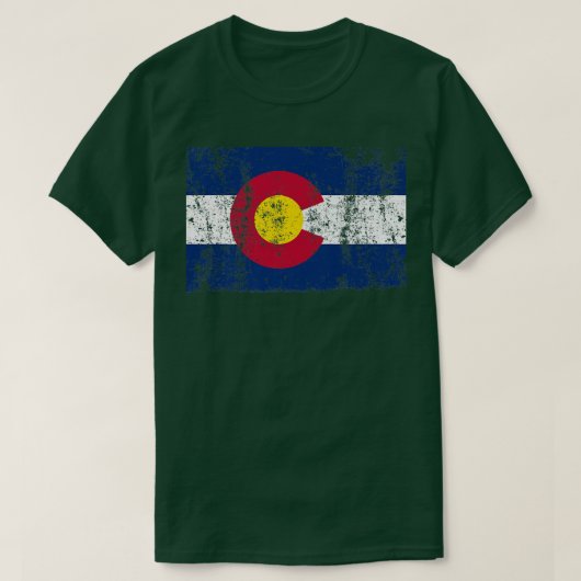 Colorado vlag T Shirt Gift for Men (Design voorkant)
