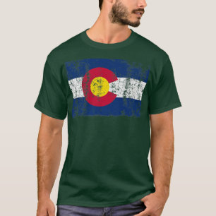 Colorado vlag T Shirt Gift for Men