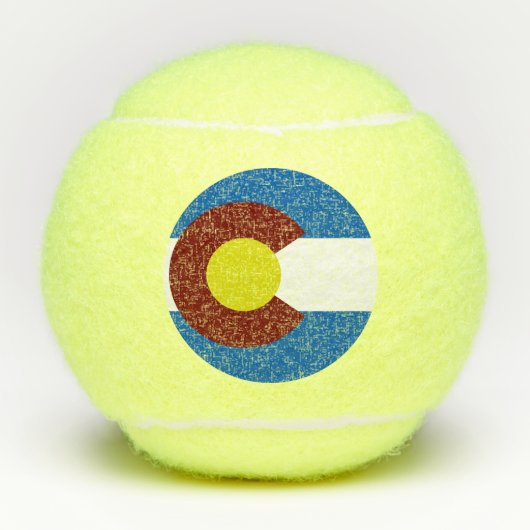 Colorado vlag tennisballen (Voorkant)