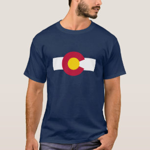 Colorado Vlag thema 00 T-shirt