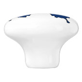 Colorado vlag vlinder keramische trekknop keramische knop (Zijkant)