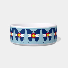 Colorado vlag vlinder medium huisdier gerecht voerbakje