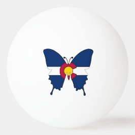 Colorado vlag vlinder ping pong bal pingpongbal