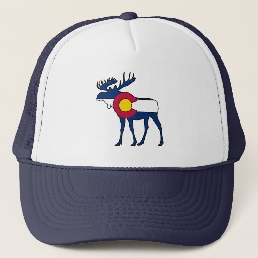 Colorado vlaggen vrachtwagenhoed trucker pet (Voorkant)