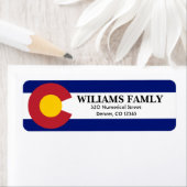 Colorado Vlaggennaam City Street Etiket (Insitu)