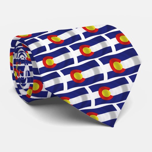 Colorado Vlagstrik Stropdas (Opgerold)