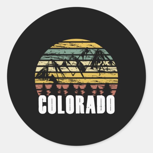 Colorado voor Coloradans noodlijdend Ronde Sticker (Voorkant)