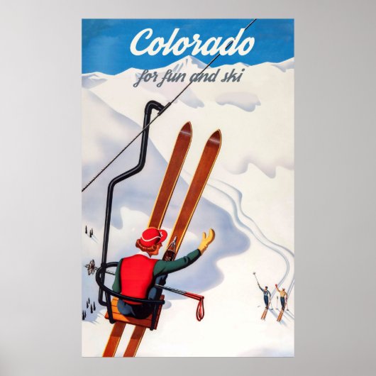 Colorado voor plezier en skiën poster (Voorkant)