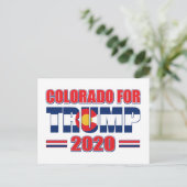 Colorado voor Trump - Trump 2020 Briefkaart (Staand voorkant)
