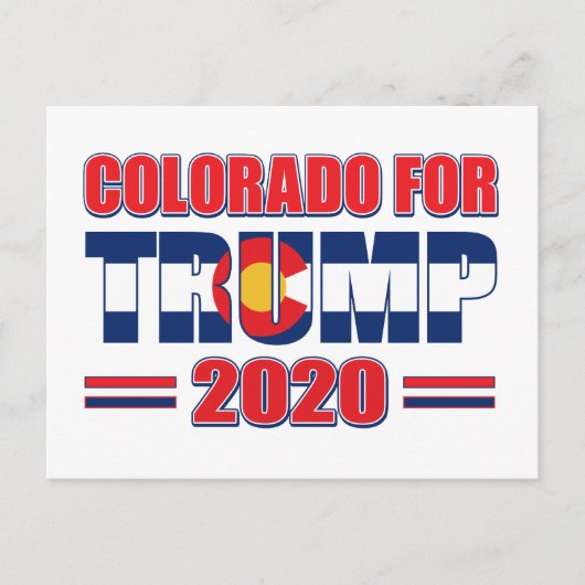 Colorado voor Trump - Trump 2020 Briefkaart (Voorkant)