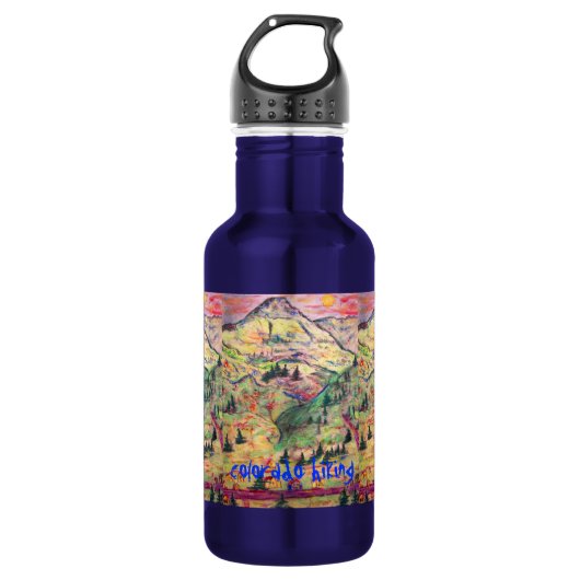 colorado wandelkunst waterfles  (Voorkant)
