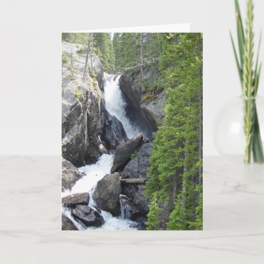 Colorado Waterfall All Occasion Wenskaart Kaart (Voorkant)