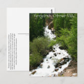 Colorado waterval briefkaart (Voorkant / Achterkant)