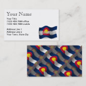 Colorado Waving Flag Visitekaartje (Voorkant / Achterkant)