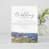 Colorado Wedding Weekend Welkomstreisroute Kaart (Staand voorkant)