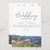 Colorado Wedding Weekend Welkomstreisroute Kaart (Voorkant / Achterkant)