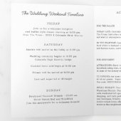 Colorado Wedding Welcome Letter & Itinerary Drieluik Programma (Binnenzijde eerst)