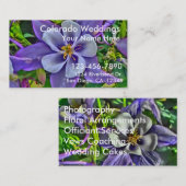 Colorado Weddings aanpasbare visitekaartjes (Voorkant / Achterkant)