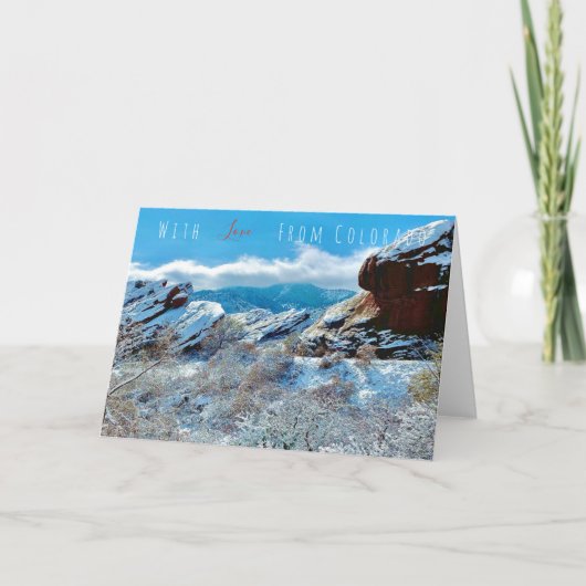 Colorado Wenskaart Feestdagen Kaart (Voorkant)